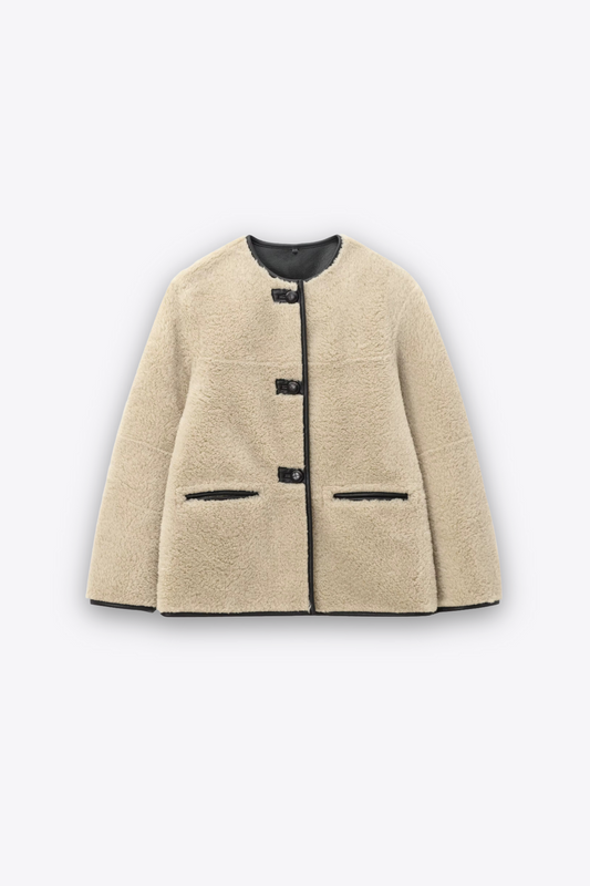 VESTE TEXTURÉE À FERMETURE HORN