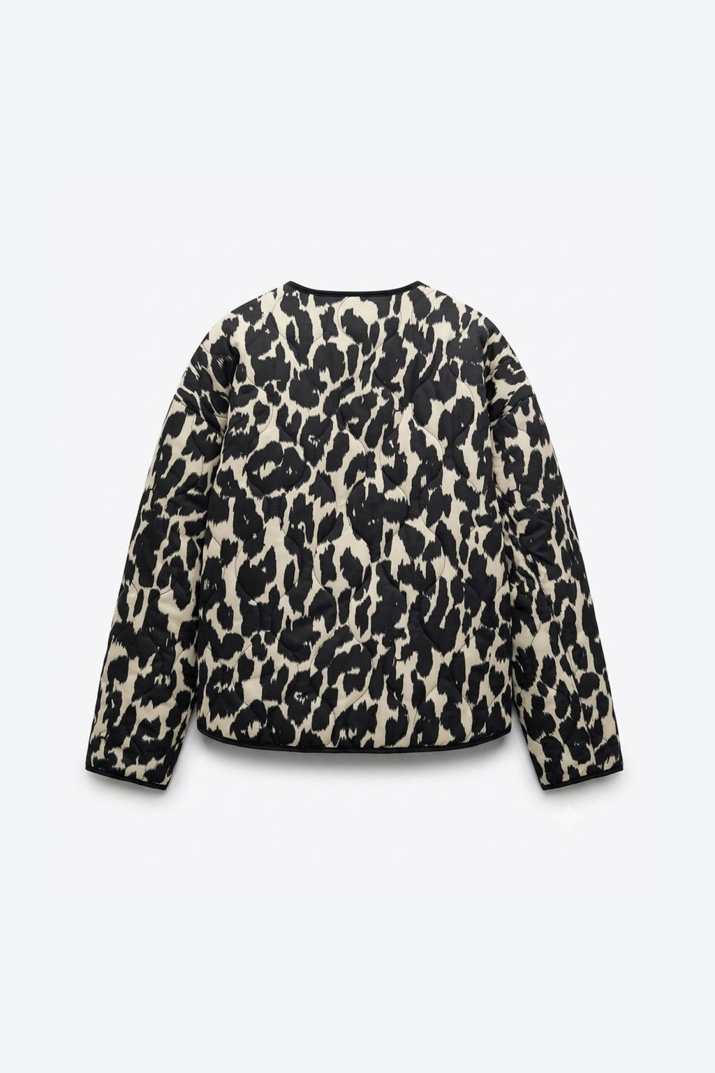 VESTE MATELASSÉE À IMPRIMÉ LÉOPARD