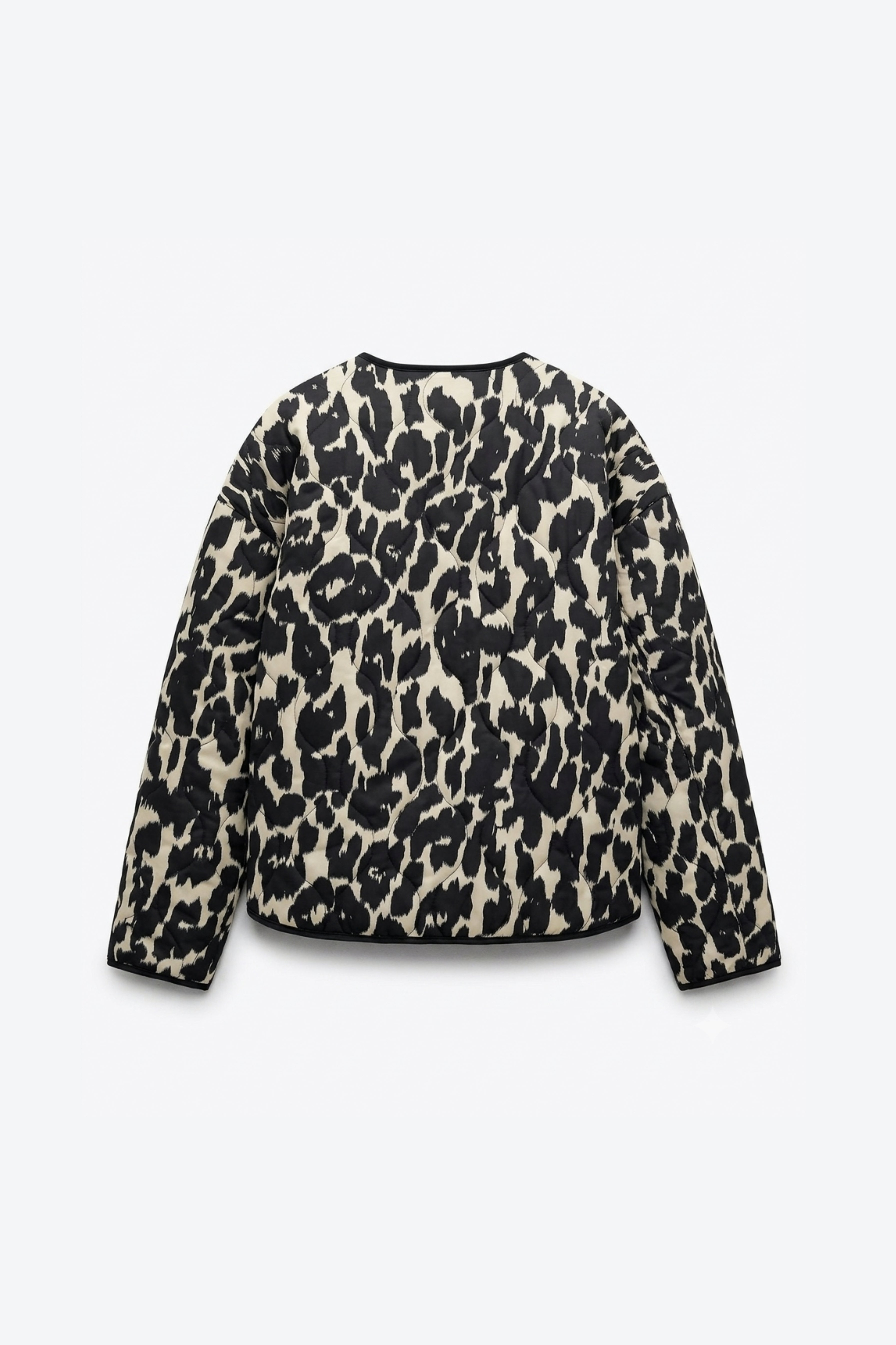 VESTE MATELASSÉE À IMPRIMÉ LÉOPARD