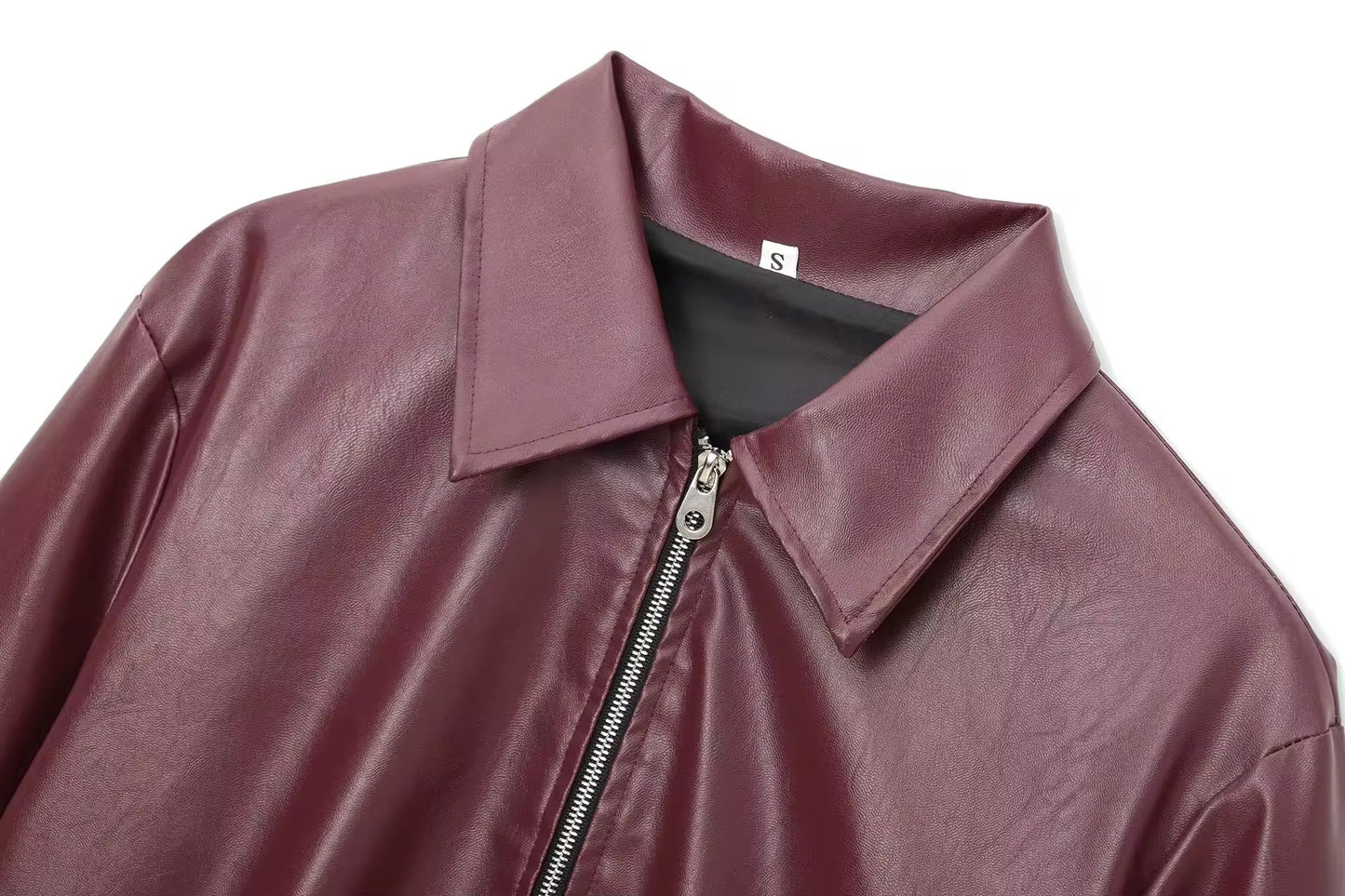 BLOUSON ZIPPÉ SIMILI MAT