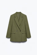 BLAZER LONG À DOUBLE BOUTONNAGE