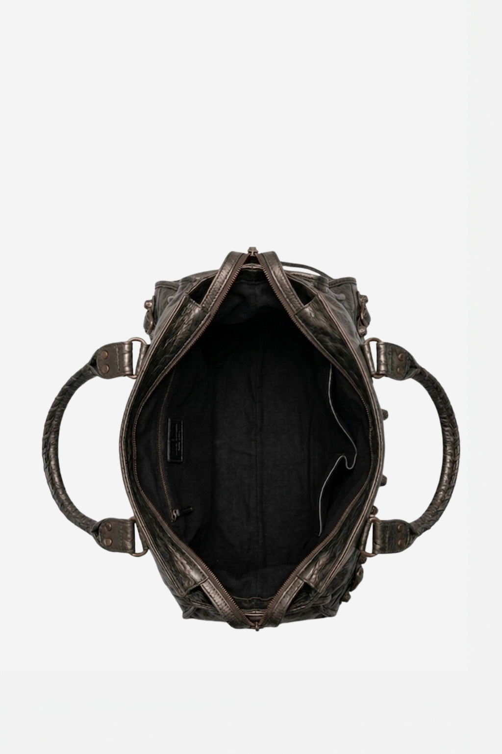 SAC À MAIN EN CUIR PU SILVER MAISON MOSSEN