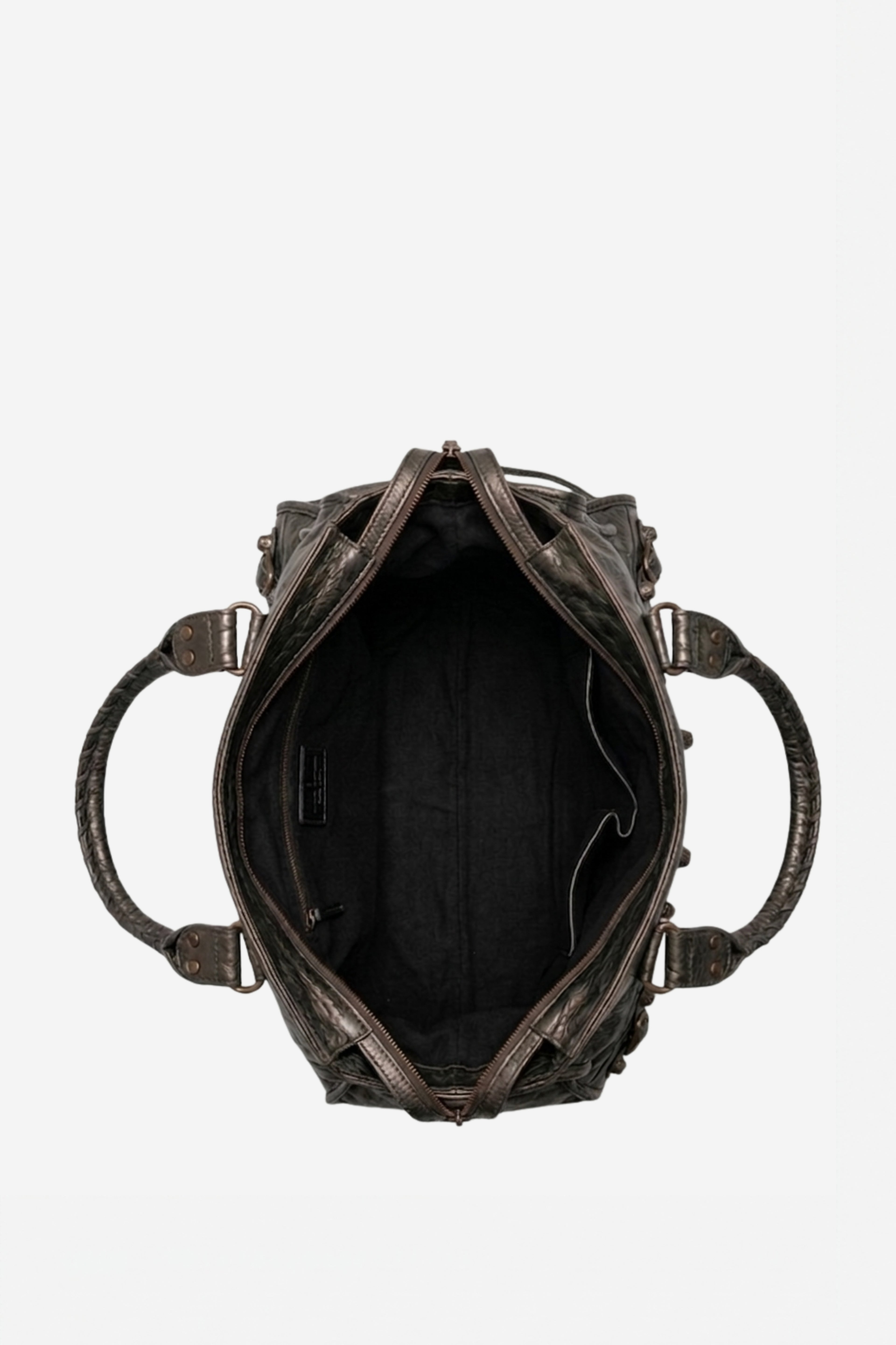 SAC À MAIN EN CUIR PU SILVER MAISON MOSSEN