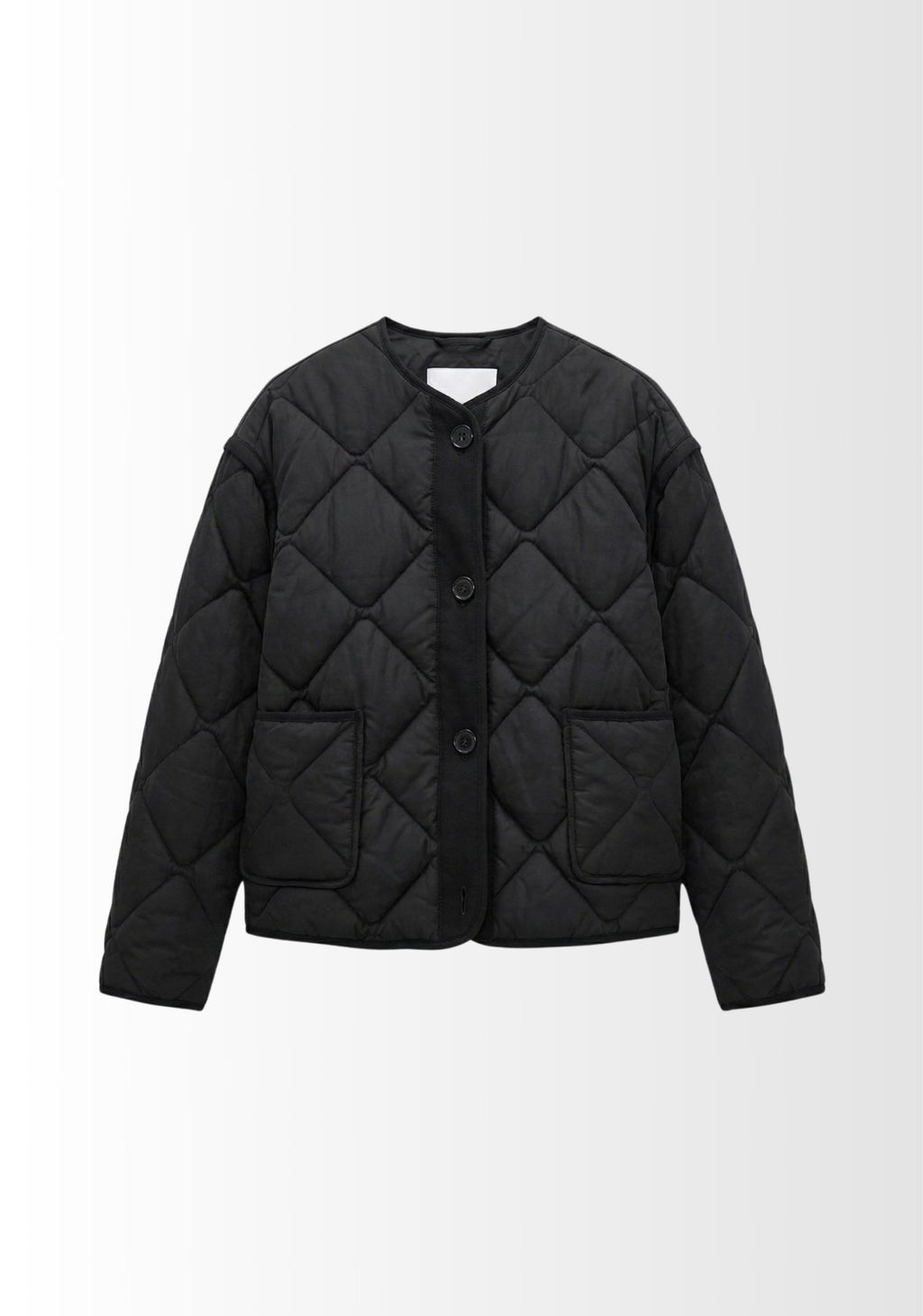 VESTE MATELASSÉE COURTE À BOUTONS