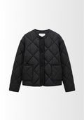 VESTE MATELASSÉE COURTE À BOUTONS
