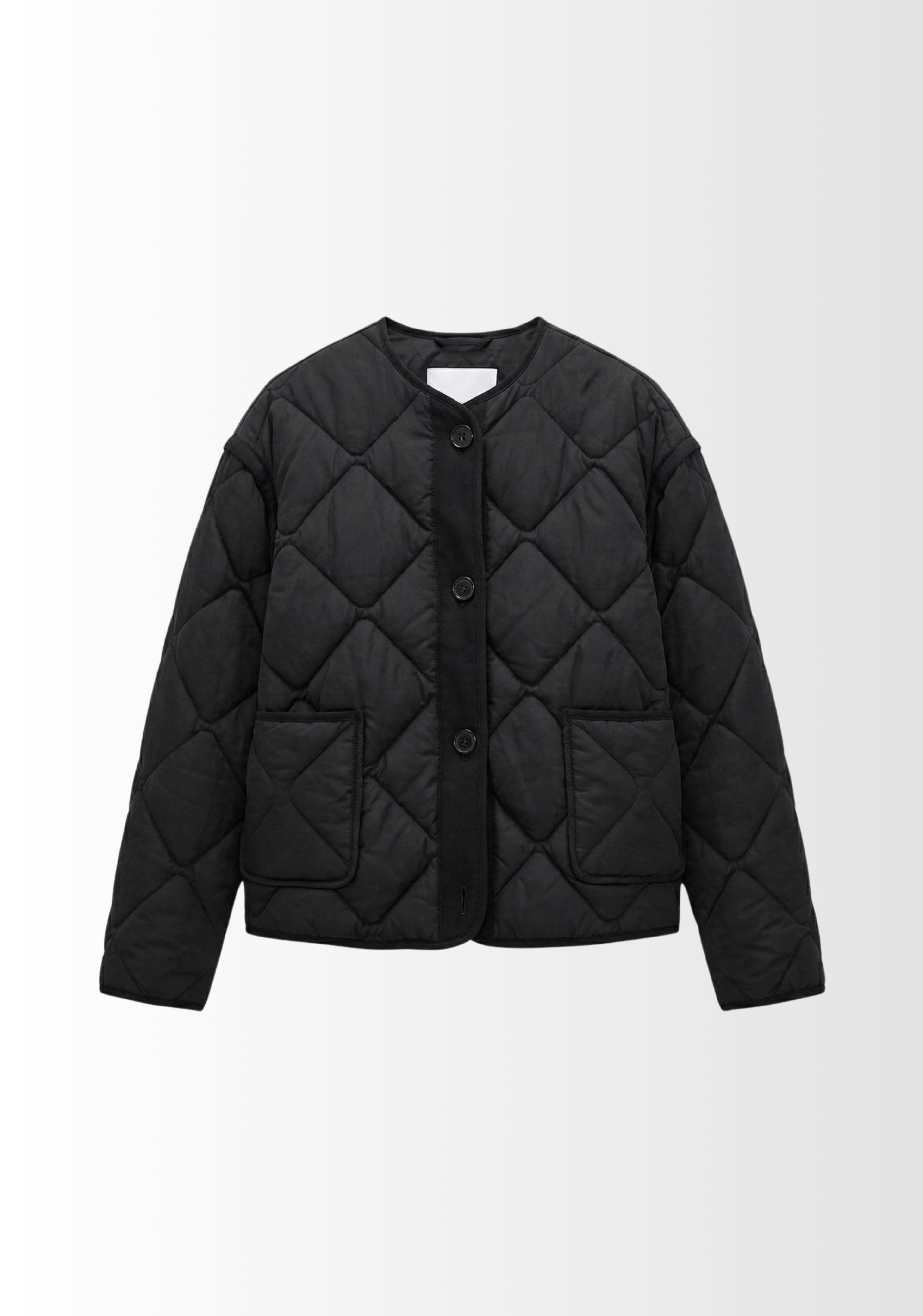 VESTE MATELASSÉE COURTE À BOUTONS