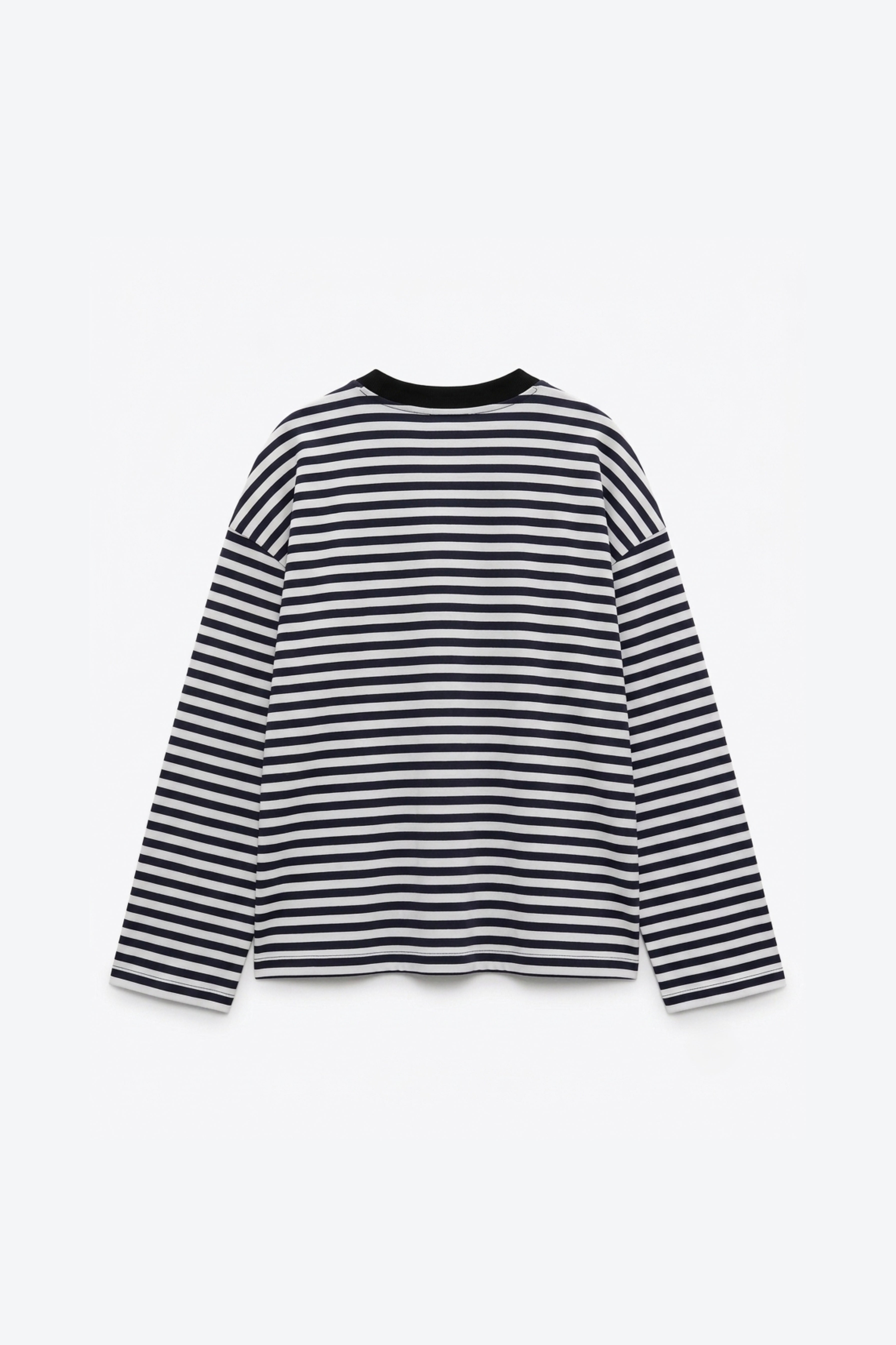 T-SHIRT MANCHES LONGUES RAYÉ