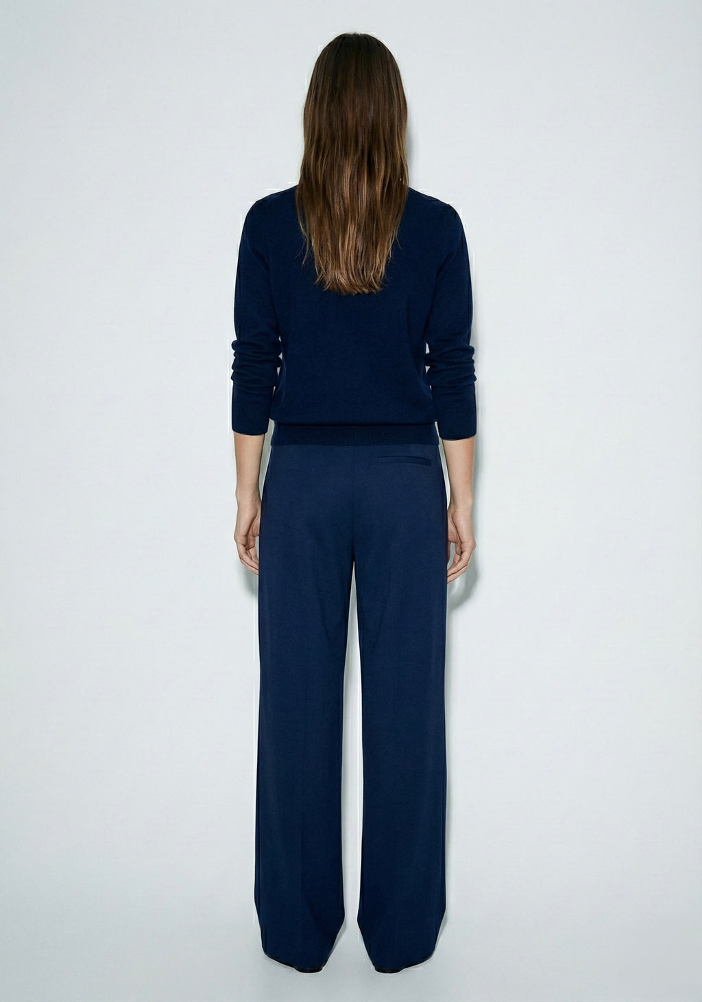 PANTALON LARGE À CORDON CONTRASTANT