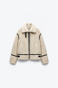 WOOL-BLEND NOTCH LAPEL JACKET