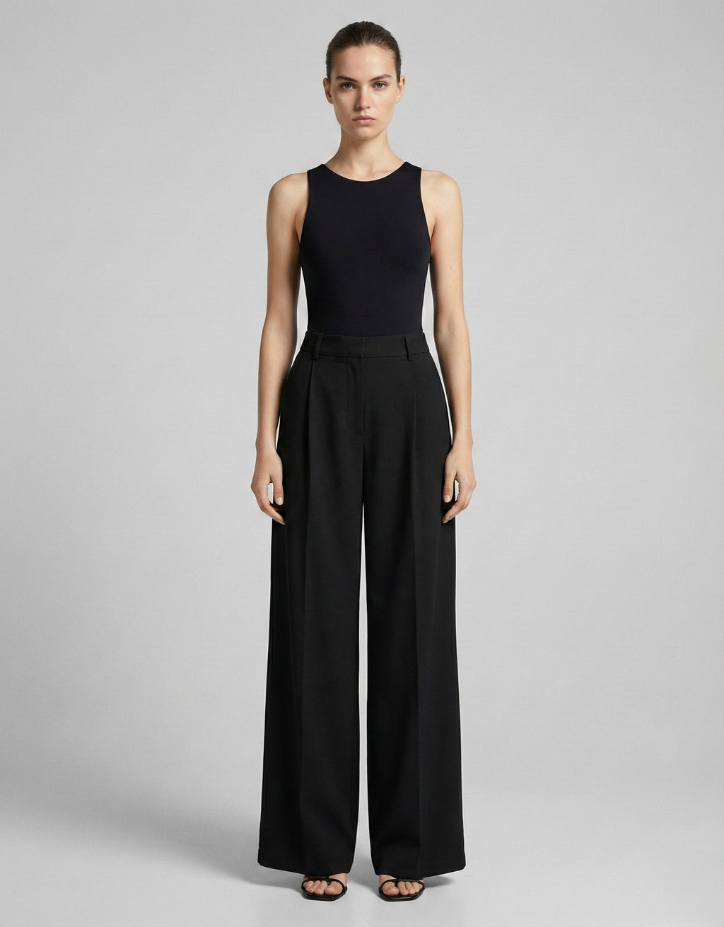 PANTALON LARGE AVEC PINCES