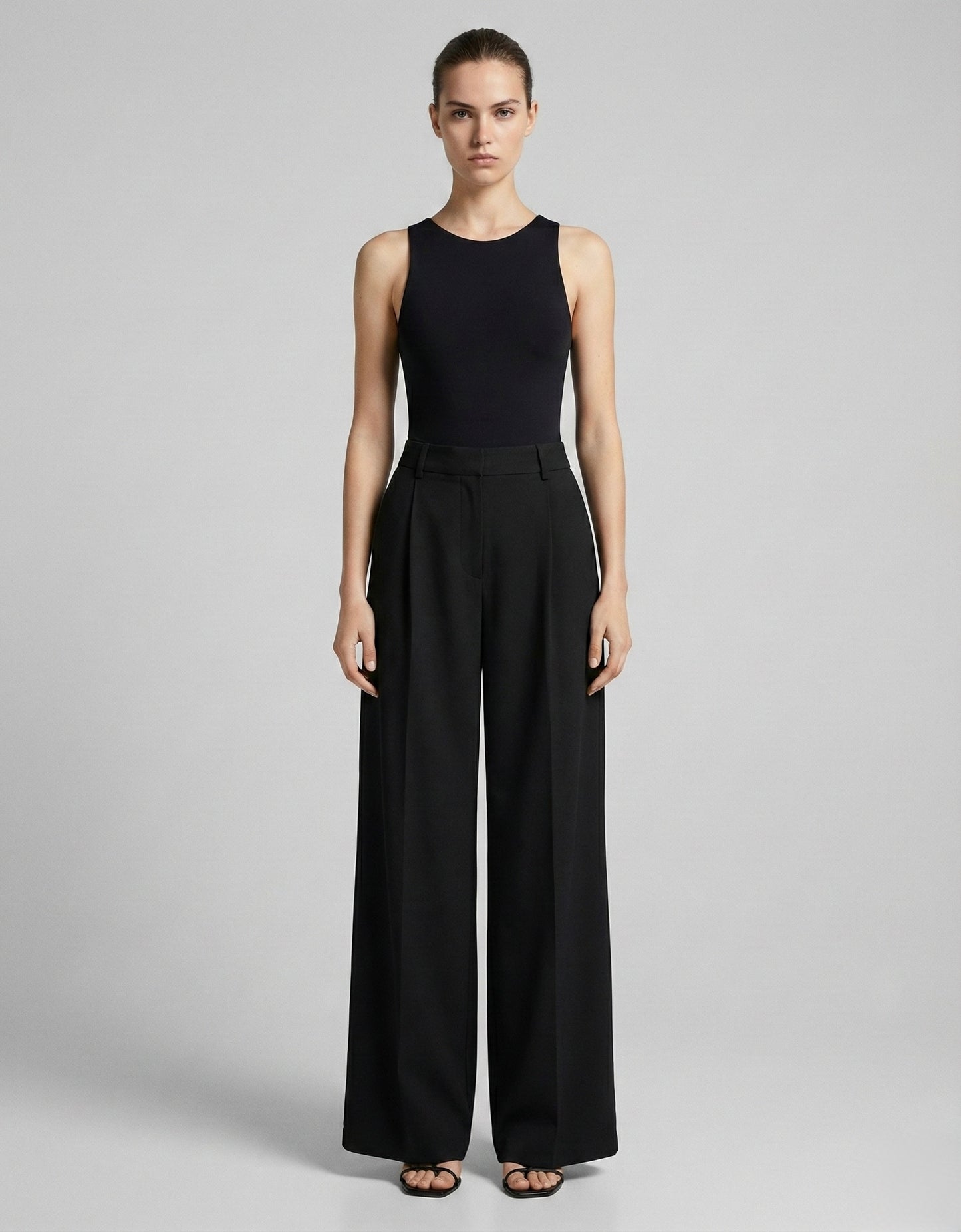 PANTALON LARGE AVEC PINCES