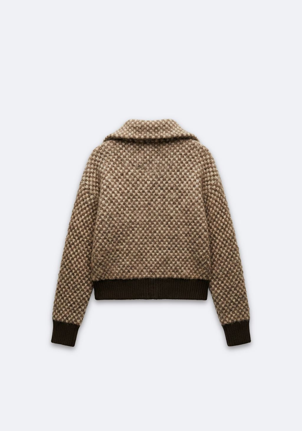 VESTE ZIPPÉE EN MAILLE TEXTURÉE
