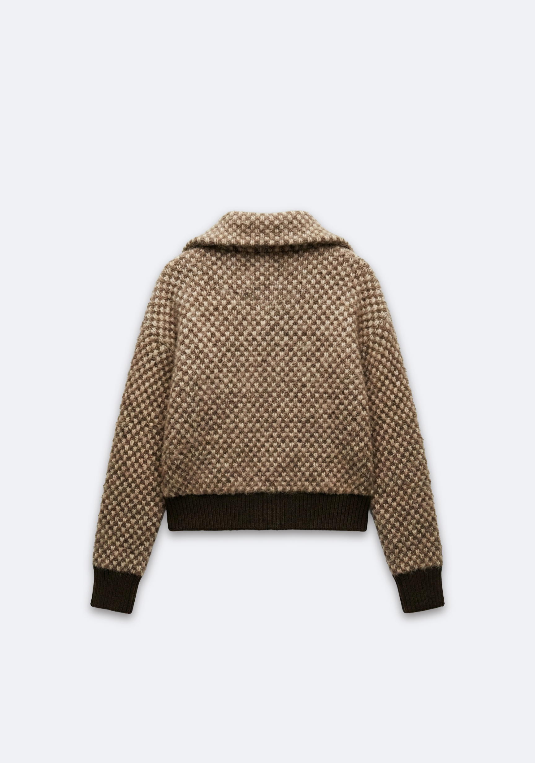 VESTE ZIPPÉE EN MAILLE TEXTURÉE
