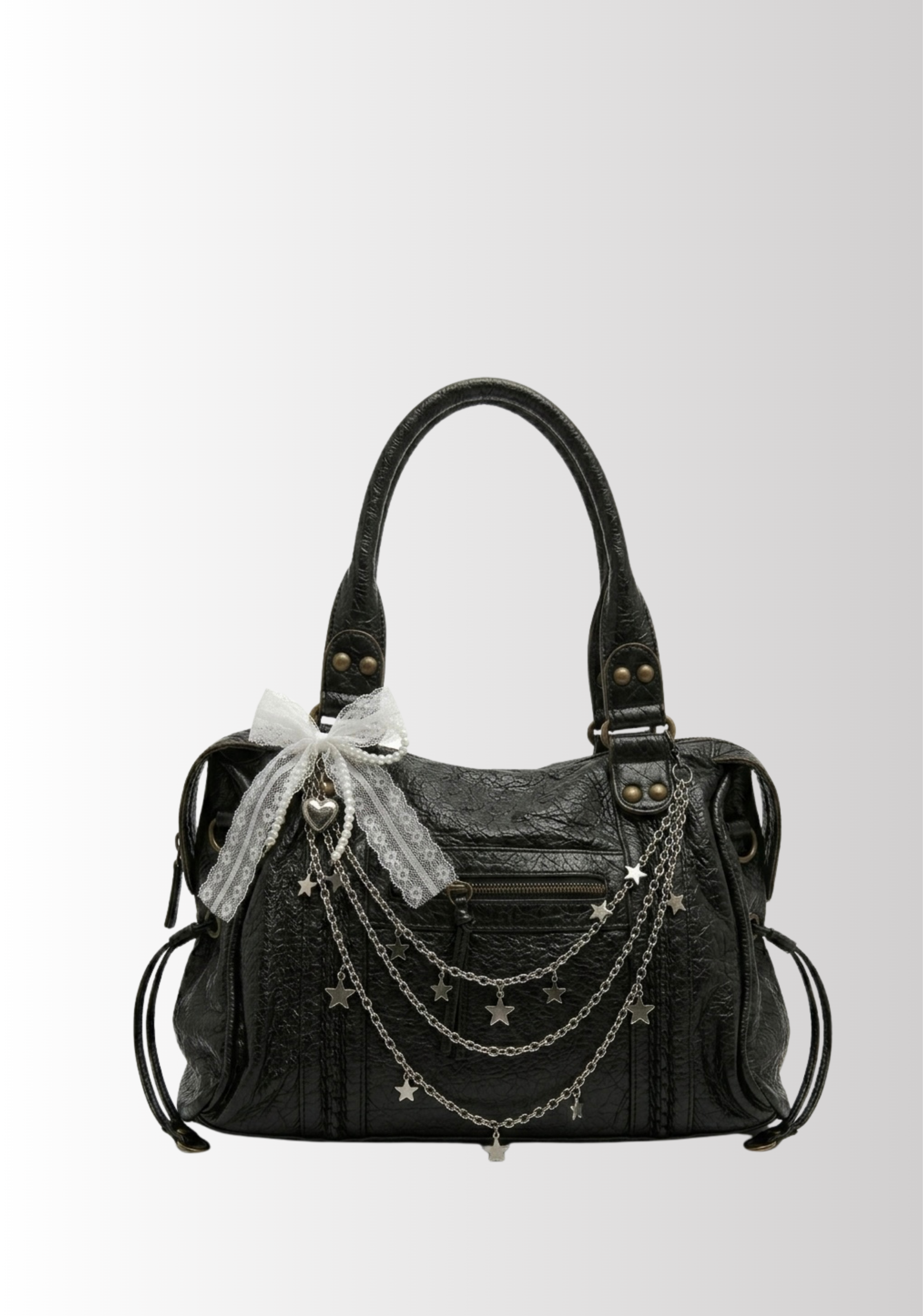 SAC À MAIN ORNÉ EN CUIR PU