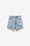SHORT DENIM DÉCHIRÉ