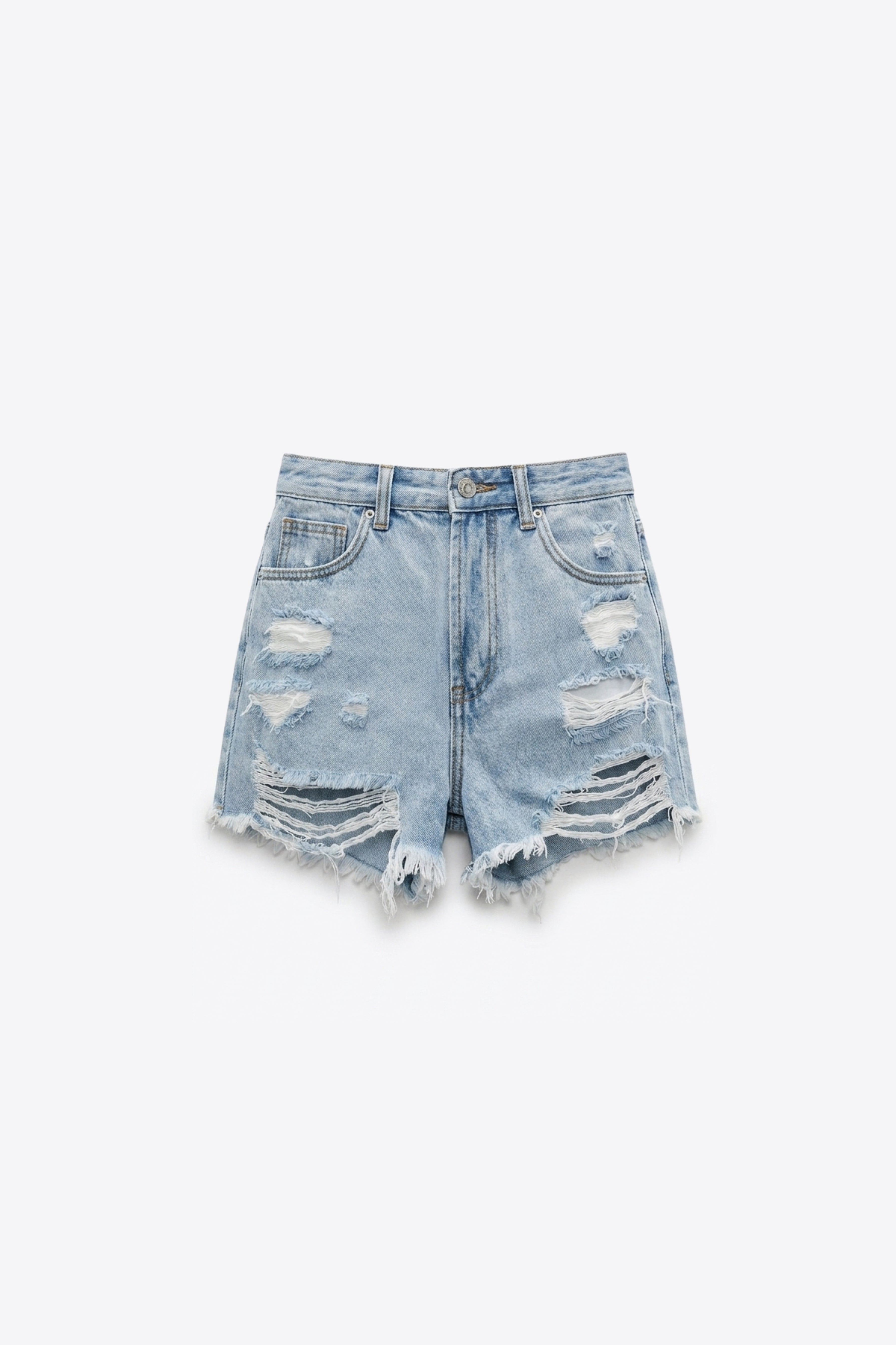 SHORT DENIM DÉCHIRÉ