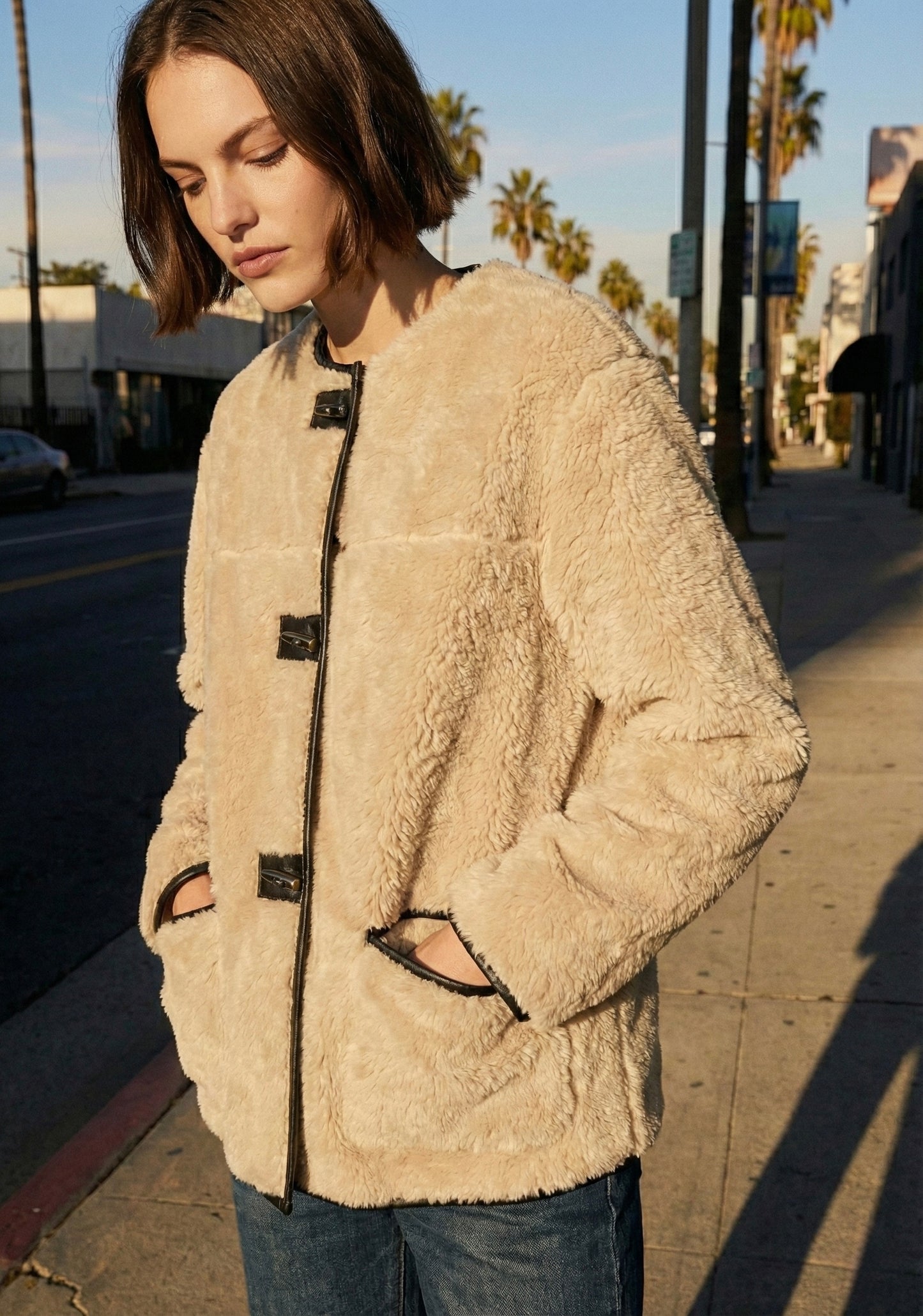 Wool effect jacket • Women