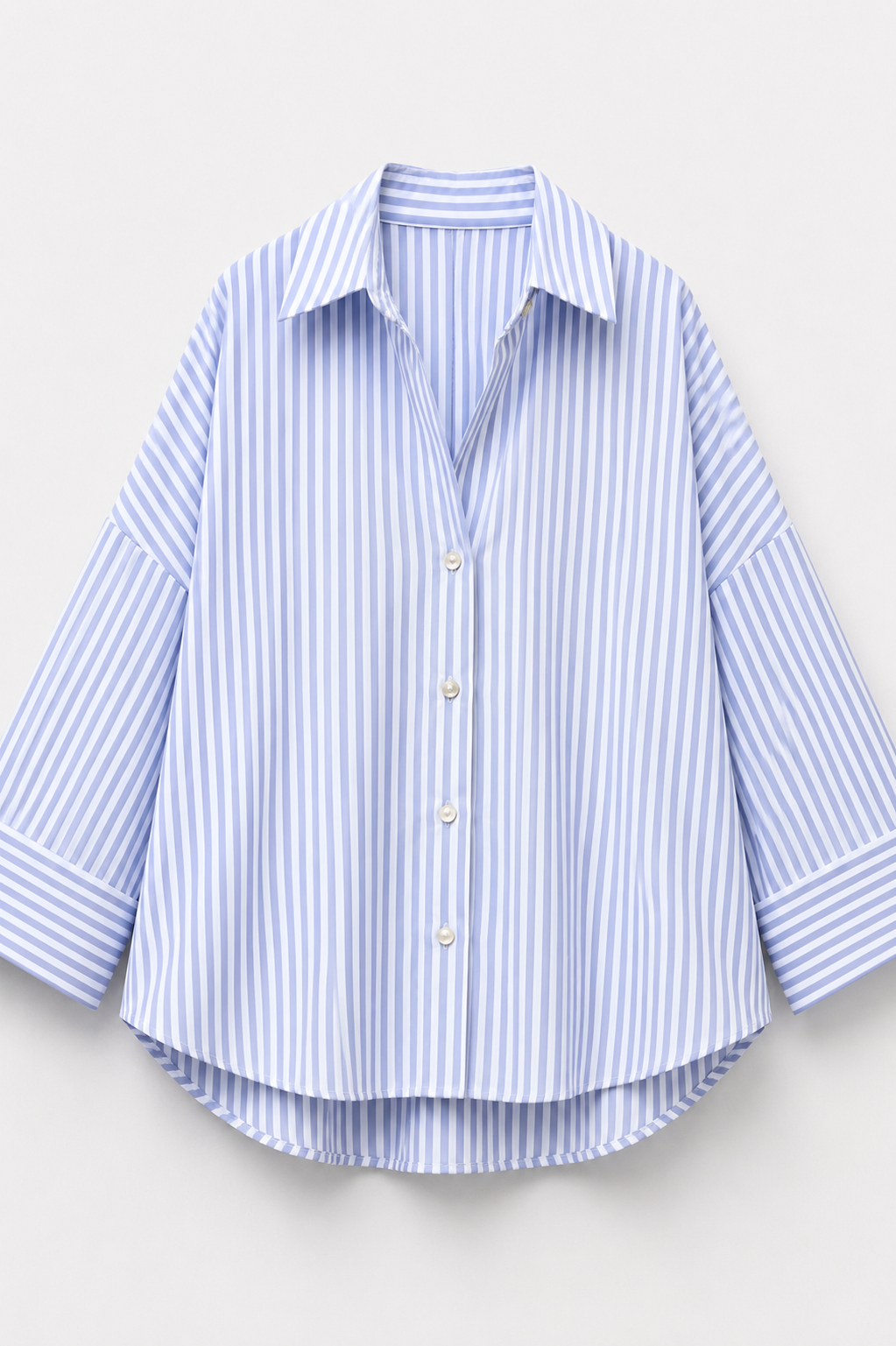 CHEMISE RAYÉE COL CLASSIQUE AMPLE