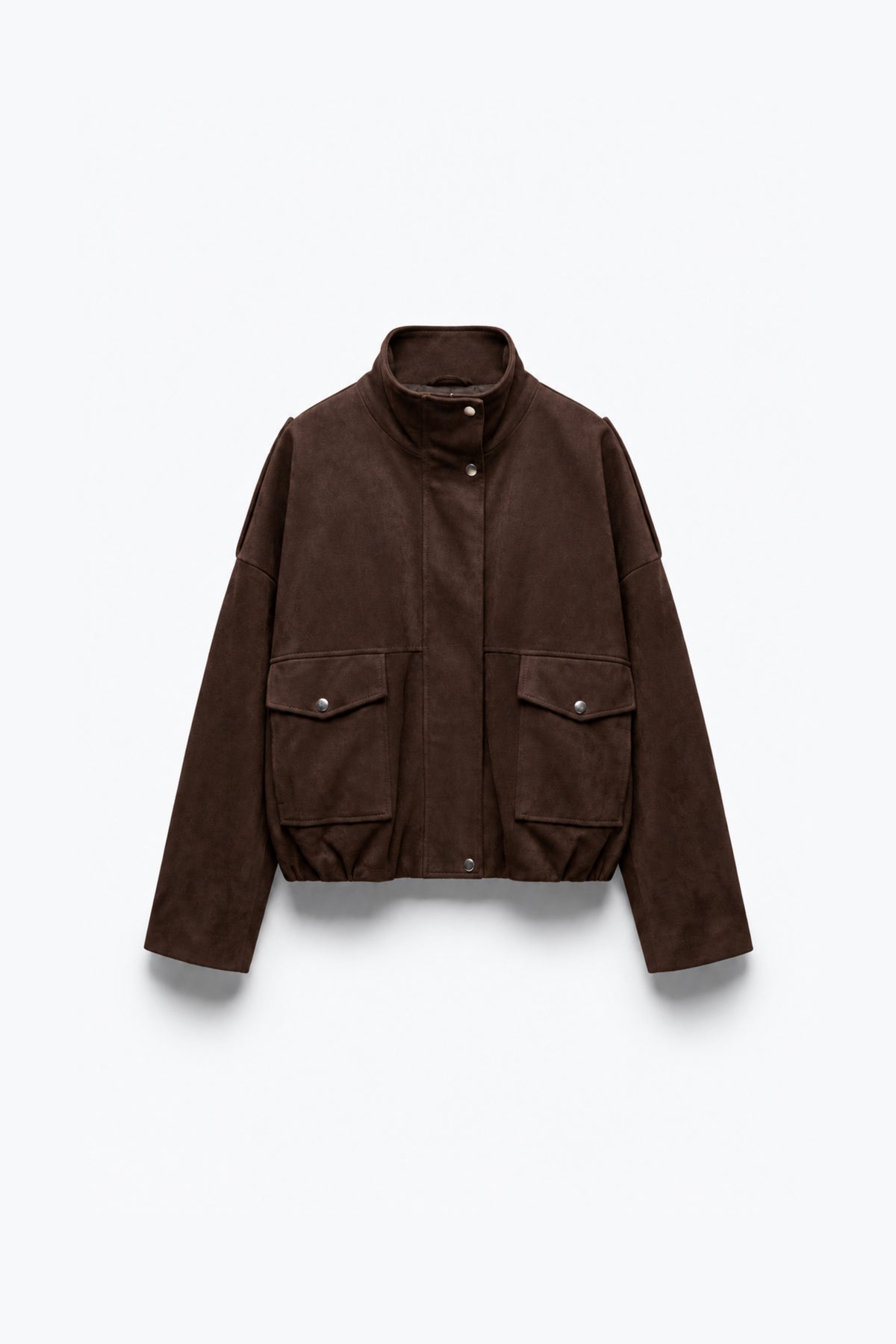 BLOUSON EN SUÉDINE À POCHES CARGO