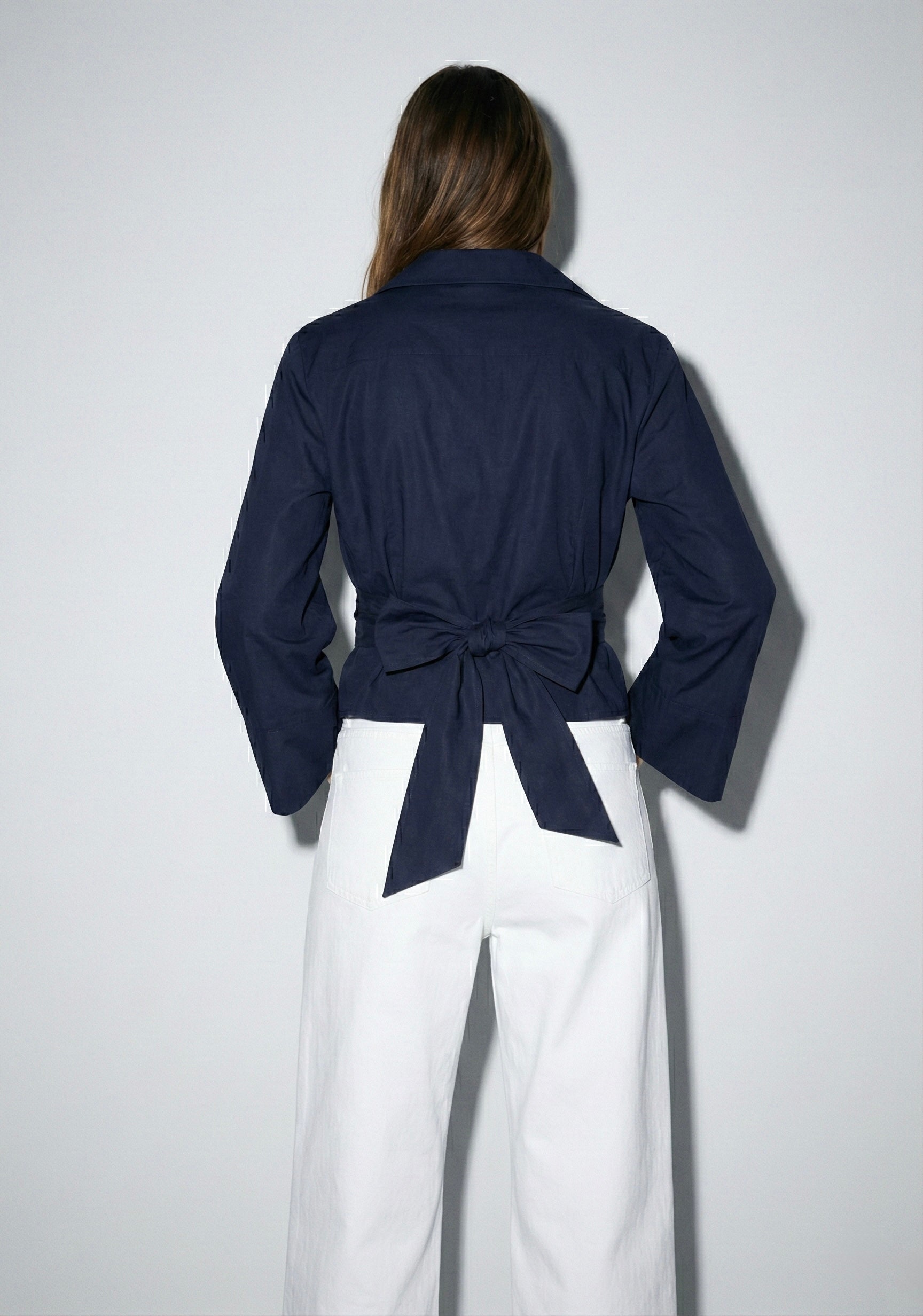 BLOUSE PORTEFEUILLE À CEINTURE