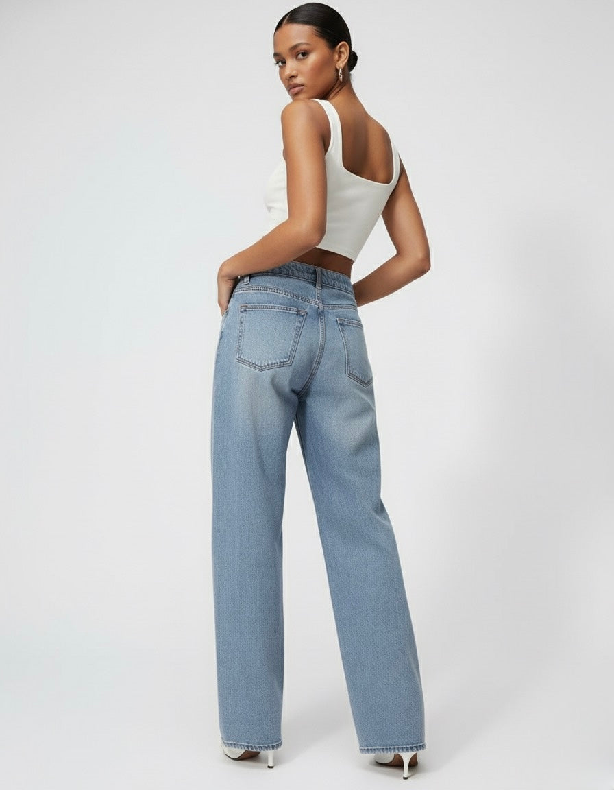 JEAN LARGE DÉLAVÉ CLASSIQUE