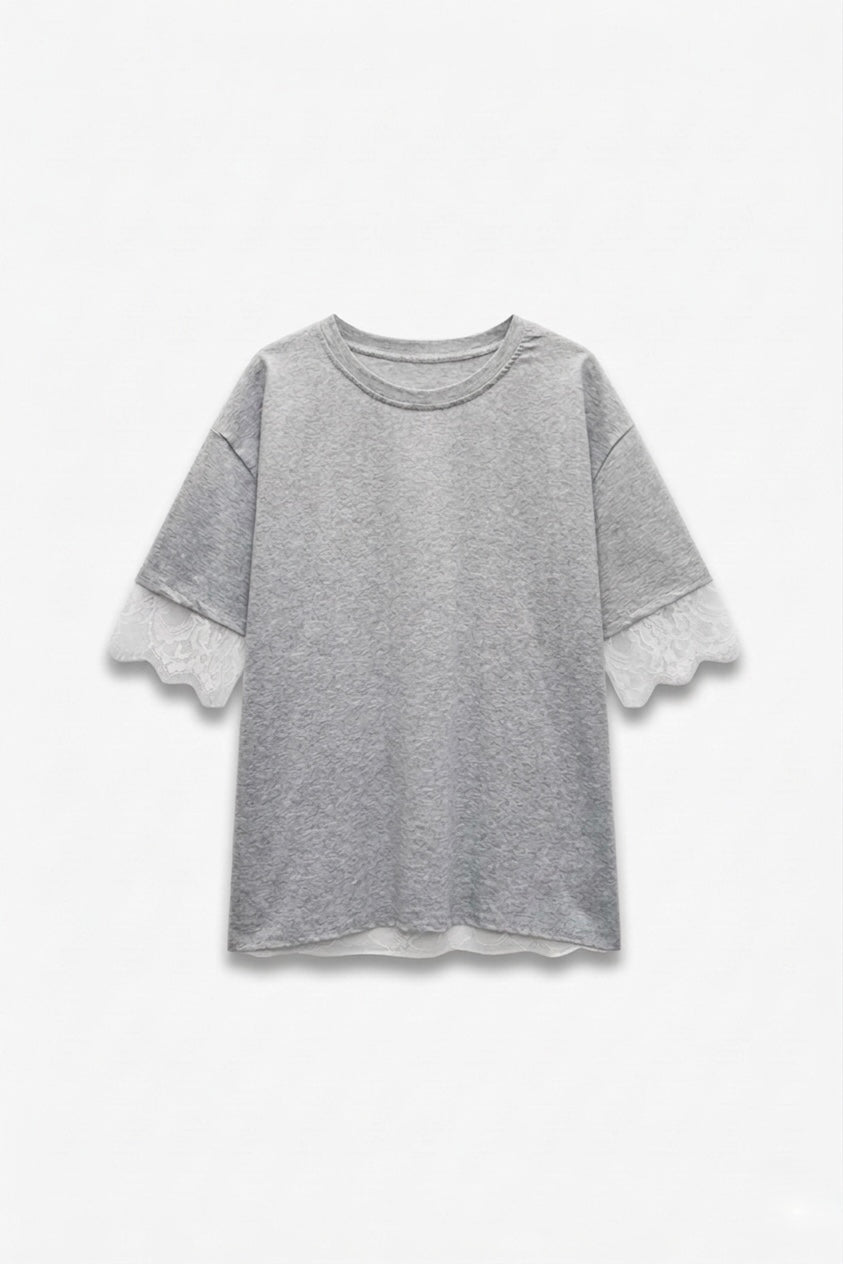T-SHIRT DÉTAILS DENTELLE