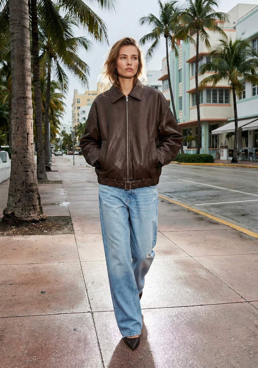BLOUSON STRUCTURÉ AVEC CEINTURE