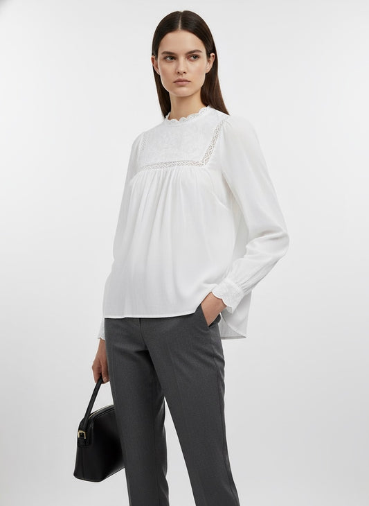 BLOUSE LÉGÈRE EN DENTELLE
