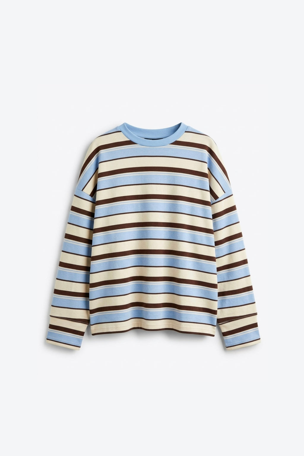 T-SHIRT AMPLE MANCHES LONGUES RAYÉ