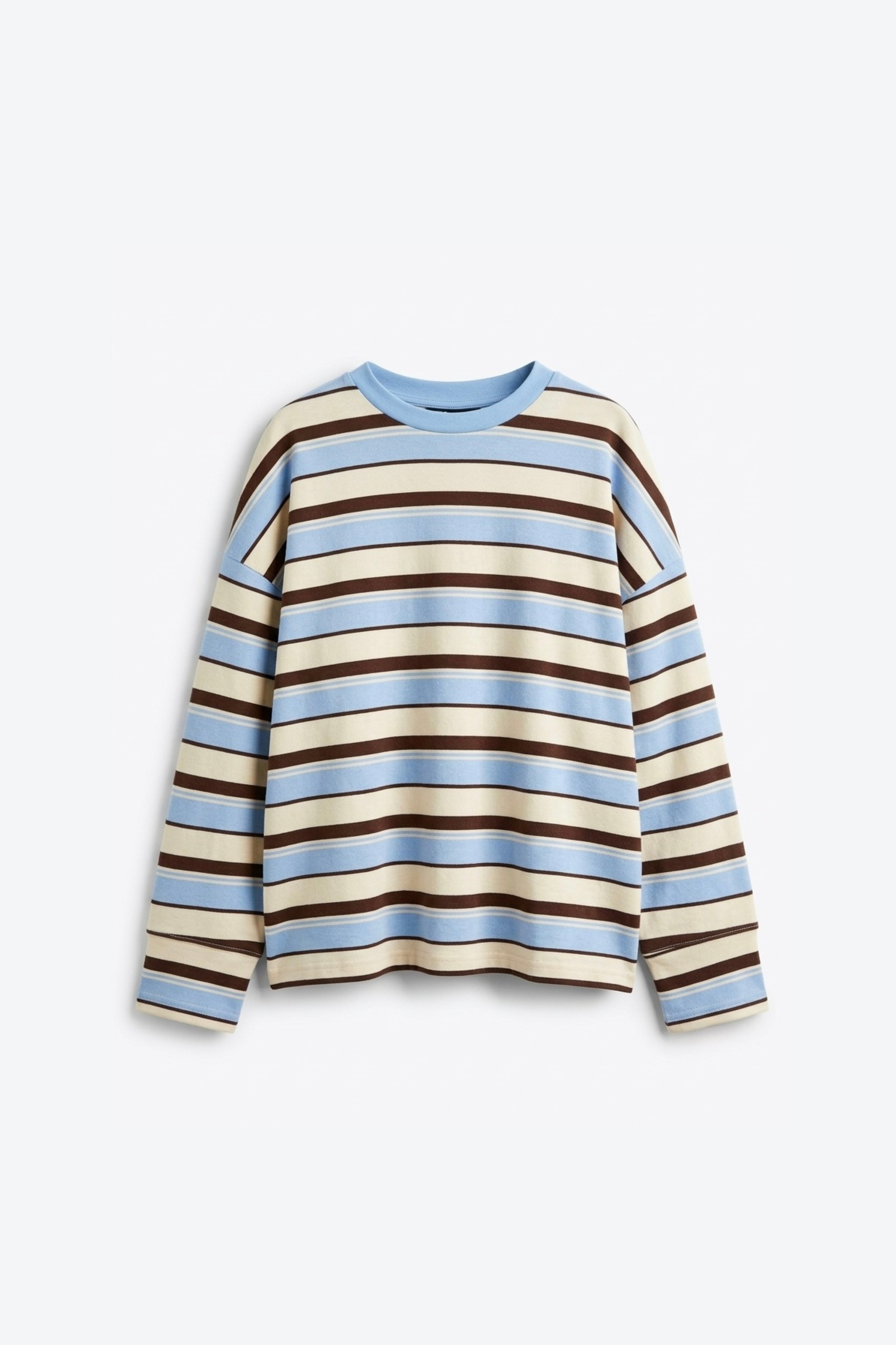 T-SHIRT AMPLE MANCHES LONGUES RAYÉ