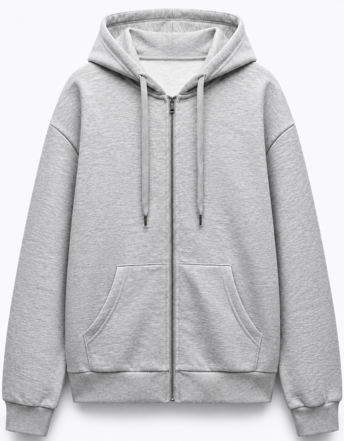 SWEAT À CAPUCHE ZIPPÉ EN MOLLETON