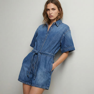 DENIM PLAYSUIT