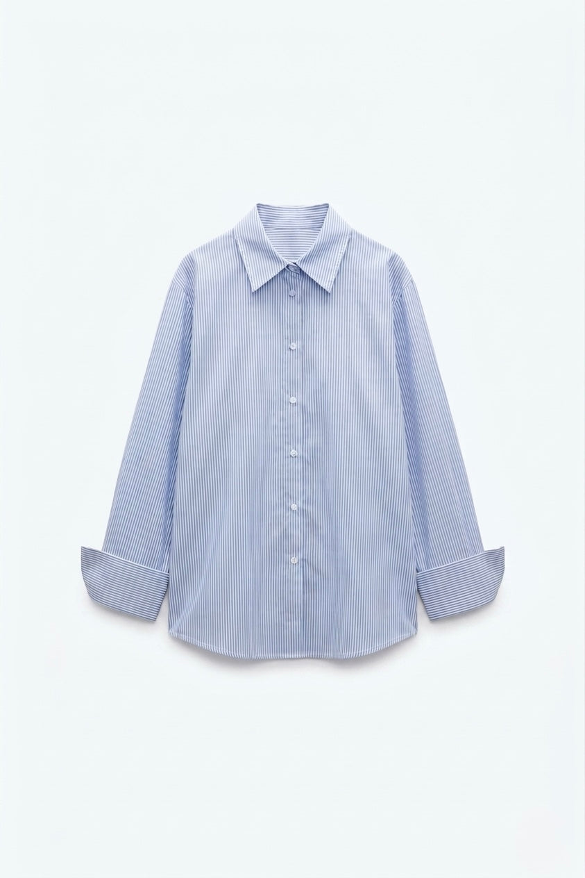 CHEMISE OVERSIZE À REVERS