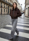 BLOUSON BOMBER DOUBLÉ FOURRURE