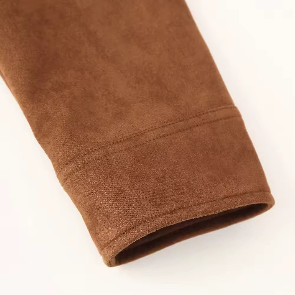 GIACCA IN PELLE SCAMOSCIATA PU