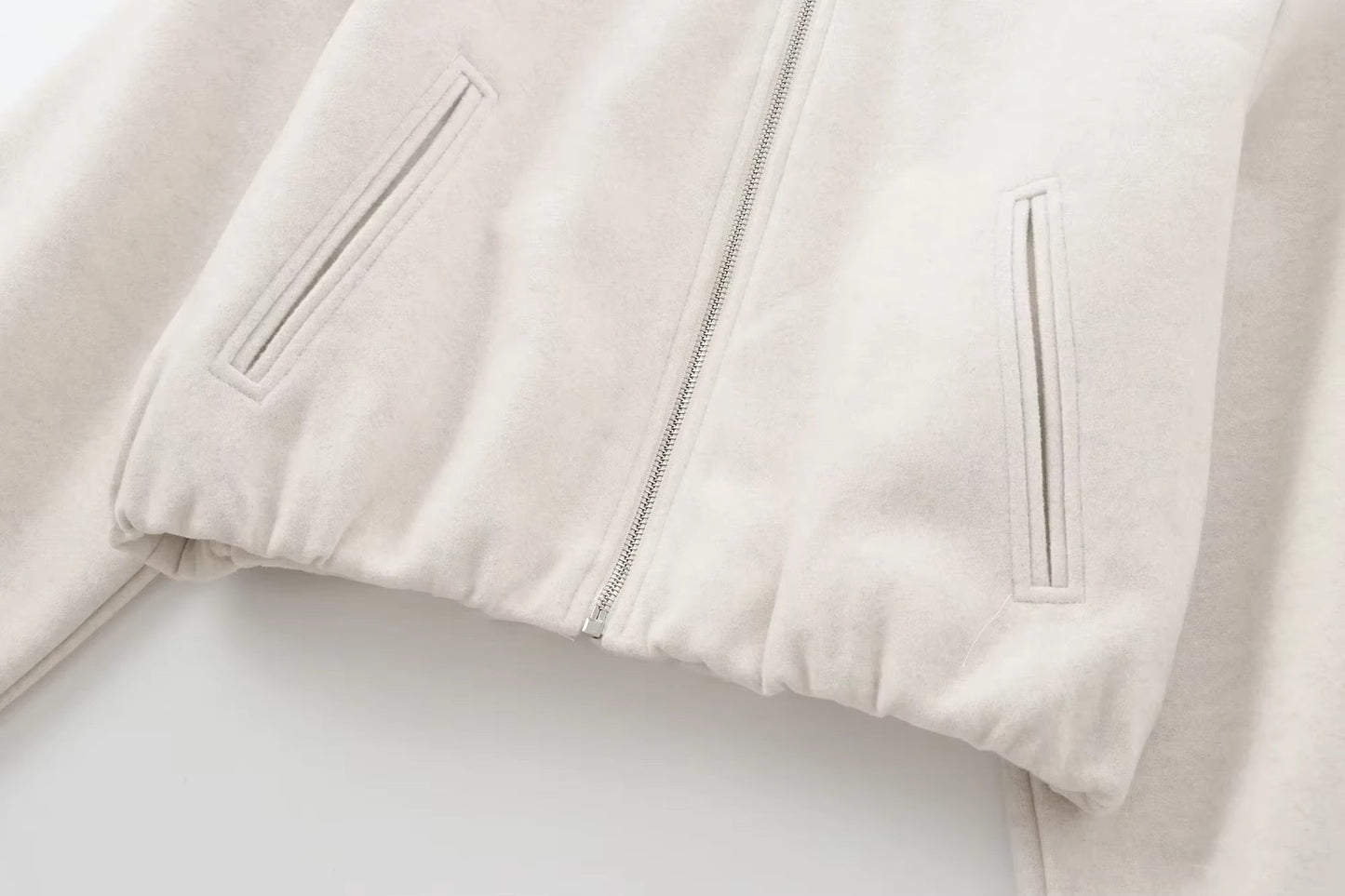 BLOUSON BOMBER ÉLASTIQUÉ EN BAS