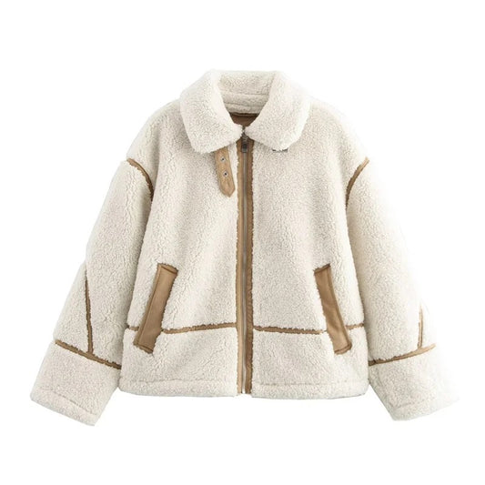 Manteau effet laine • Femme