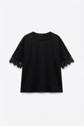 T-SHIRT DÉTAILS DENTELLE
