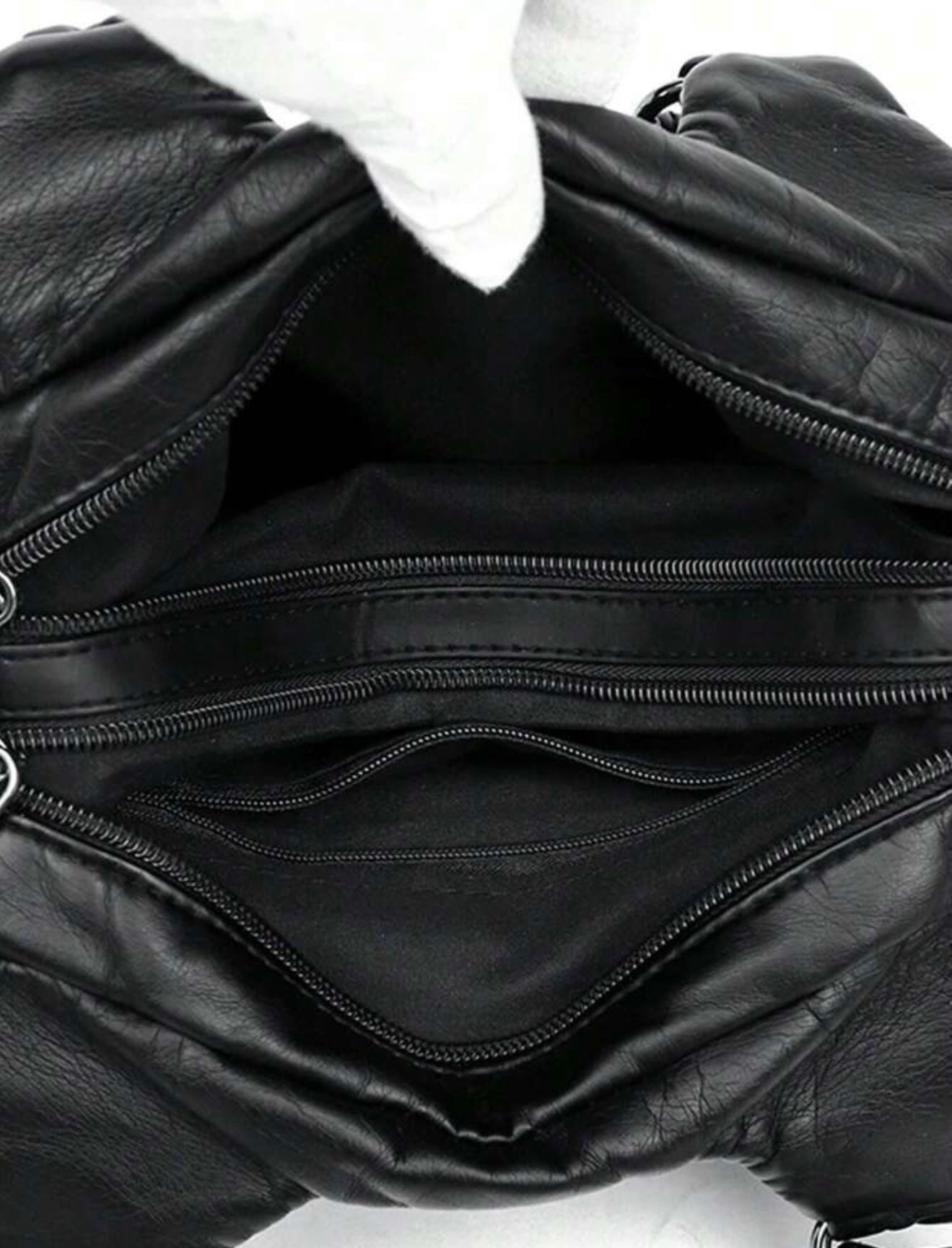 SAC VELOURS EN CUIR PU