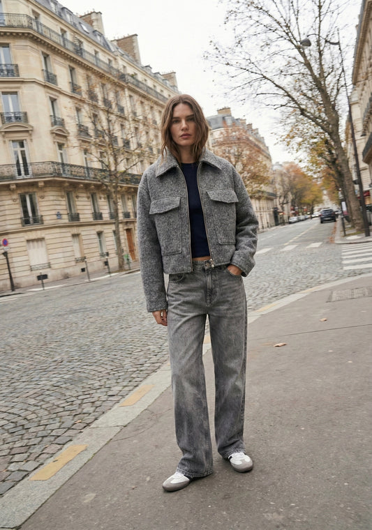 VESTE COURTE EN MAILLE