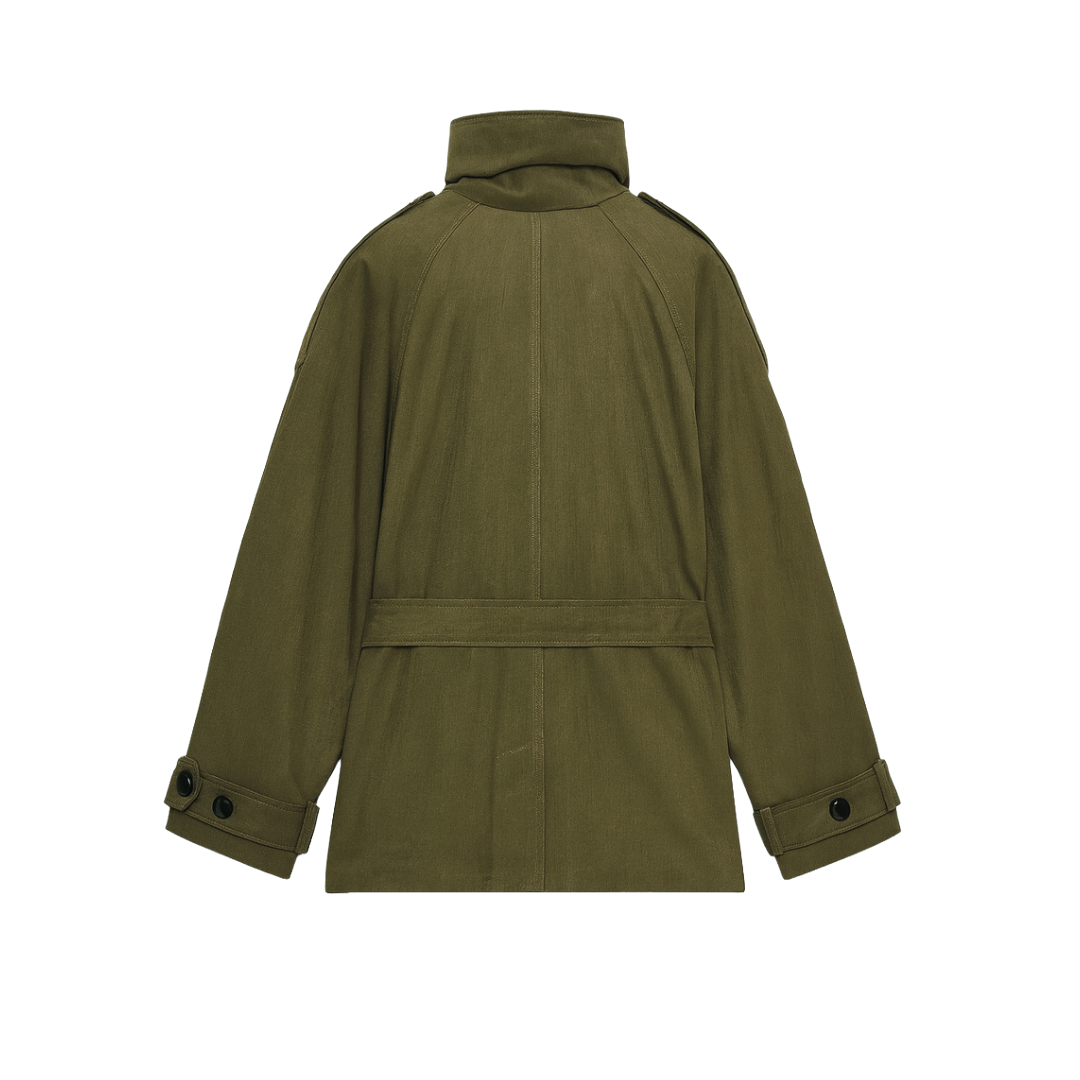 VESTE STRUCTURÉE À COL MONTANT