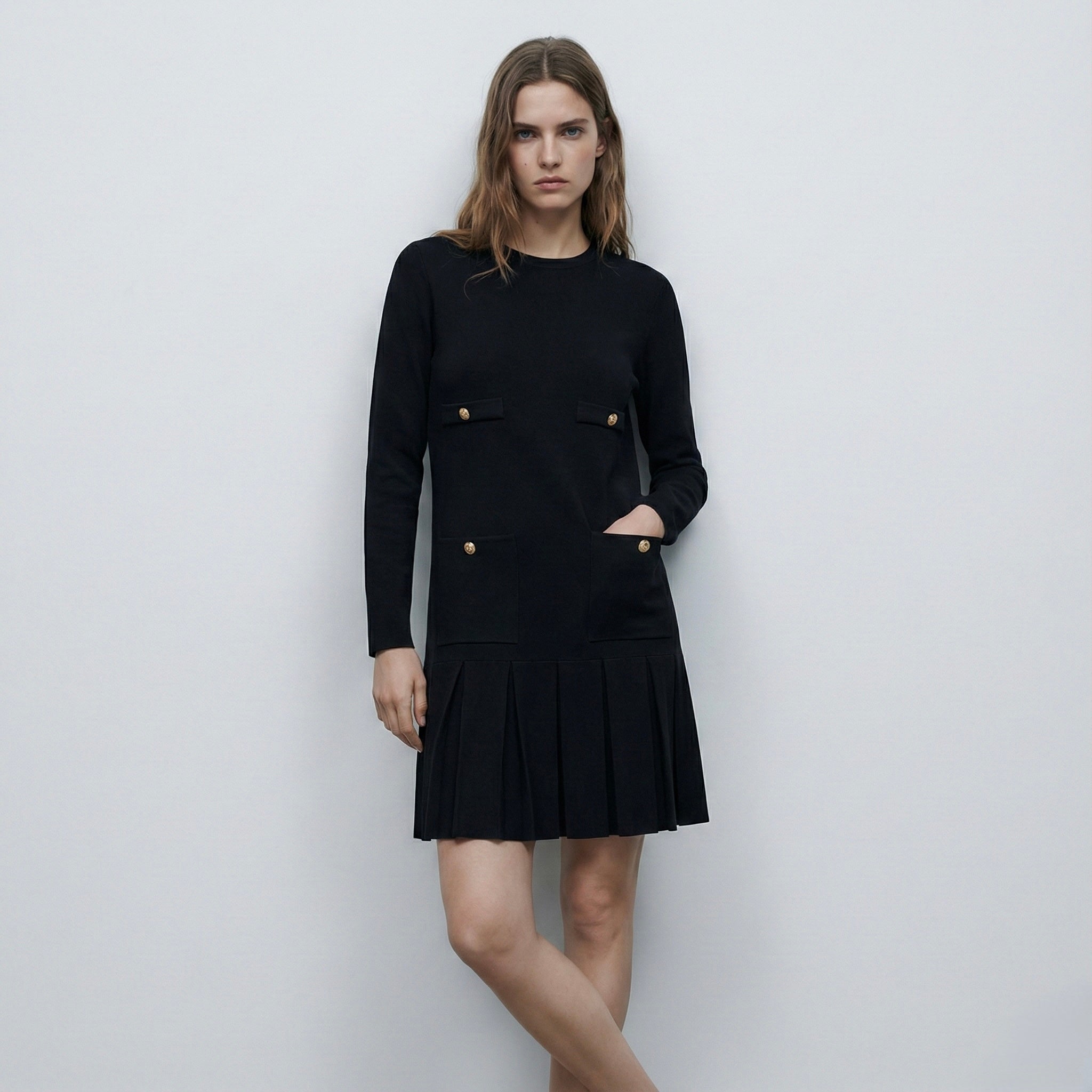 ABITO LUNGO PLISSETTATO 