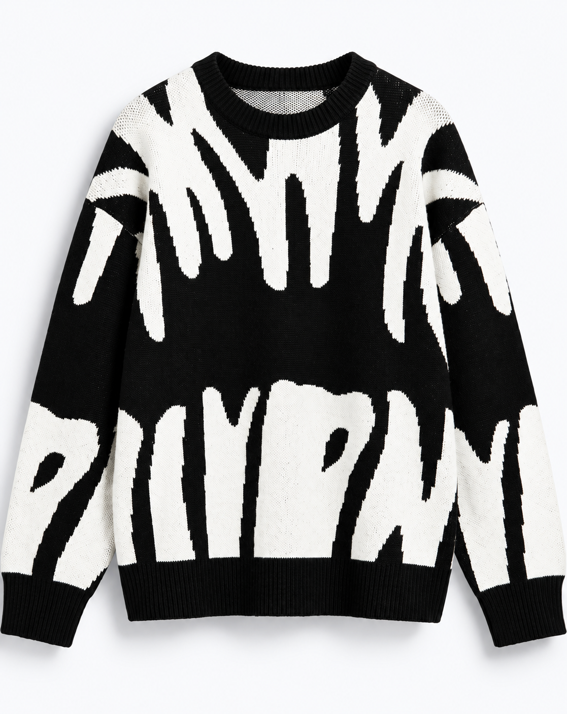 PULLOVER EN MAILLE INTARSIA À MOTIF PLACÉ