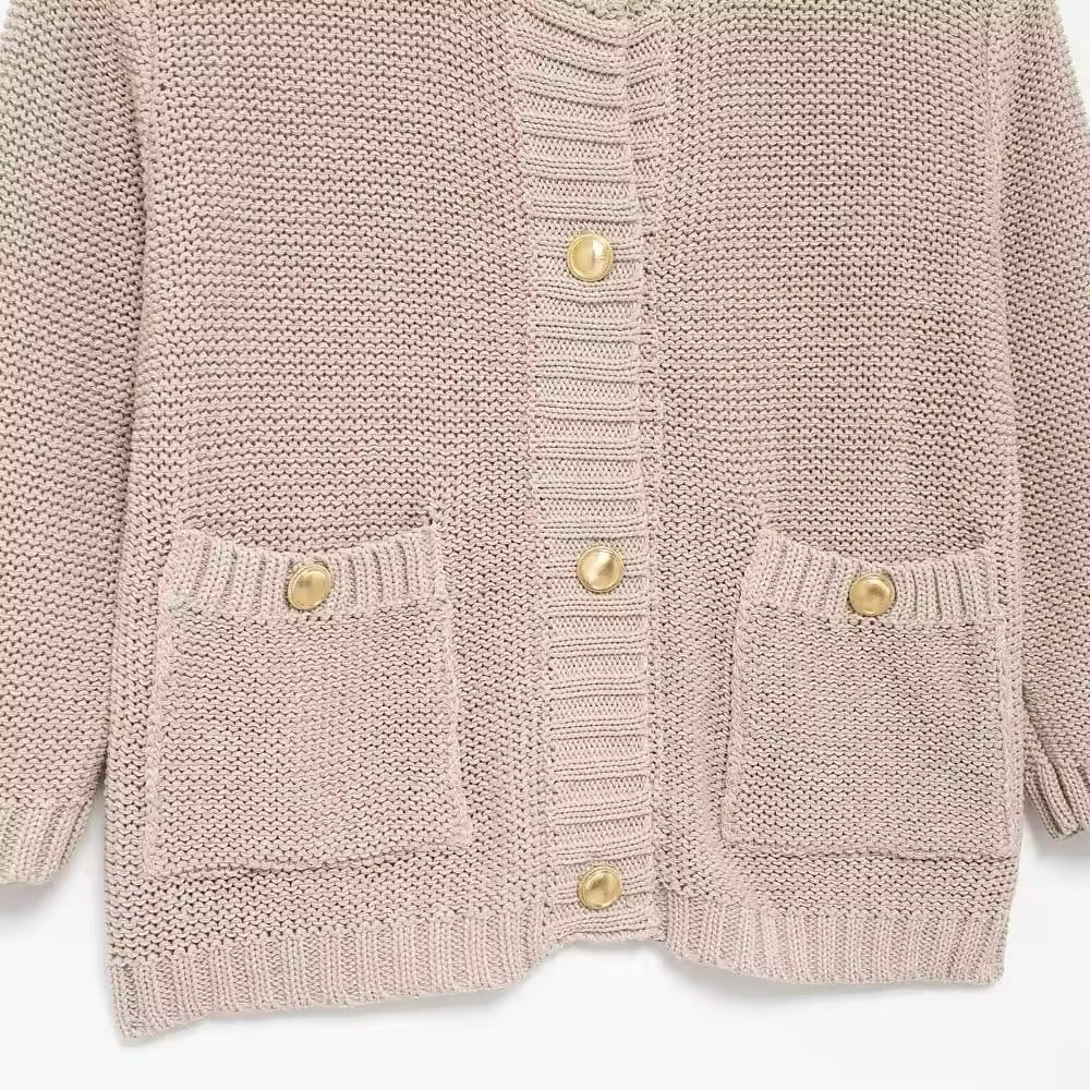 Cardigan en tricot canari • Femme