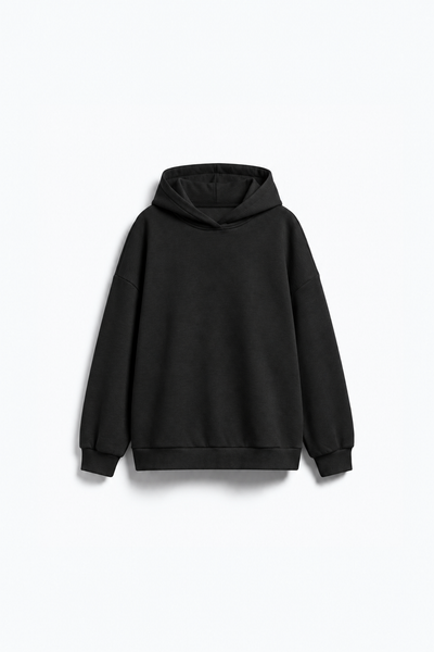 HOODIE OVERSIZE MINIMALISTE EN MOLLETON
