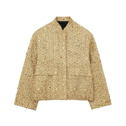 Veste à paillettes brillantes - Femme