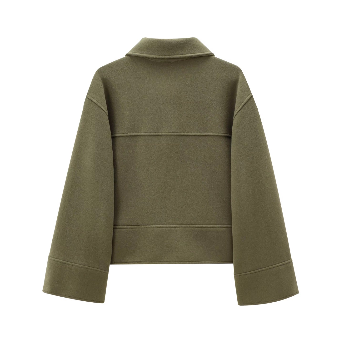 VESTE COURTE EFFET LAINE MÉLANGÉE