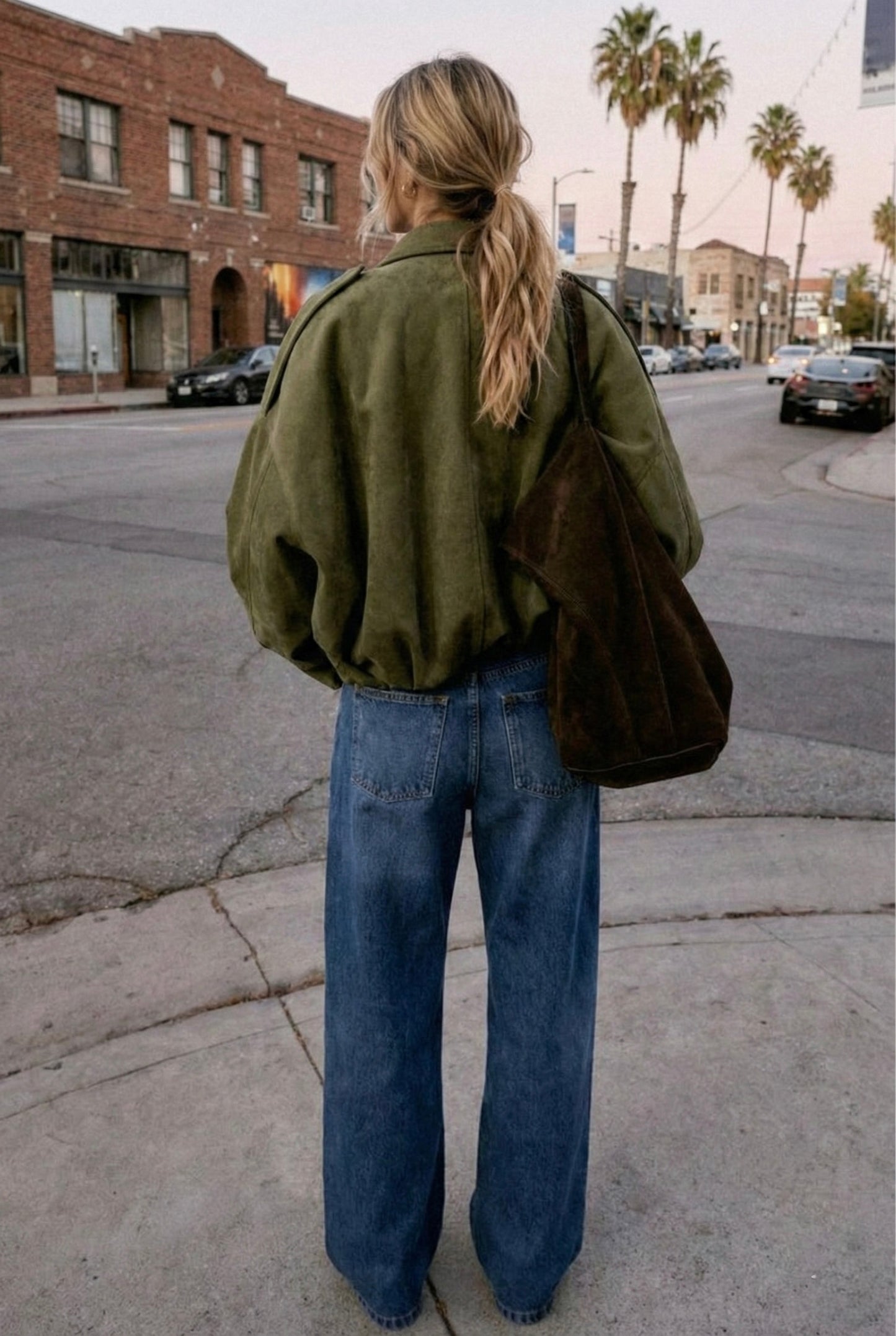 BLOUSON AMPLE EFFET DAIM