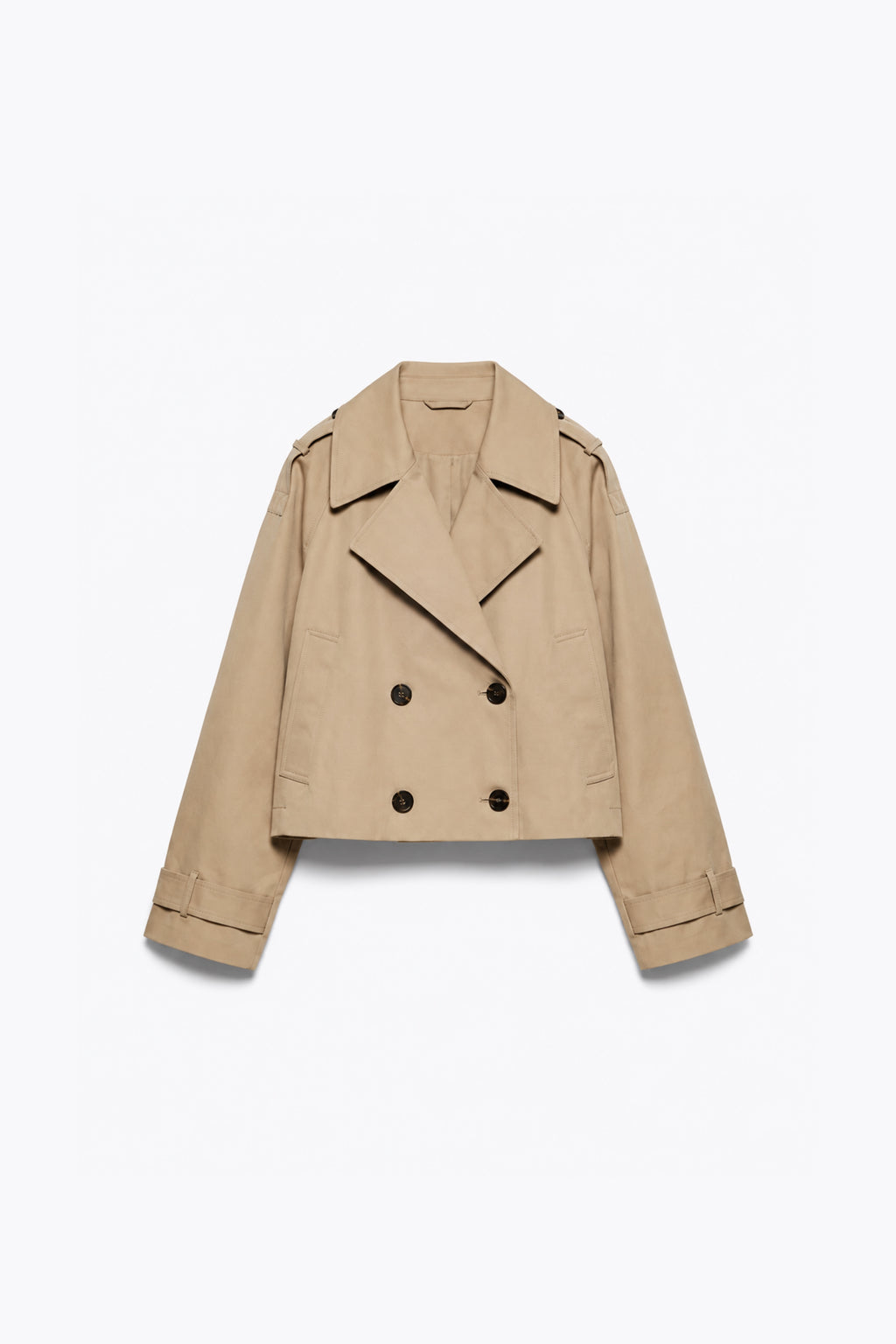 TRENCH-COAT CROISÉE À ÉPAULETTES