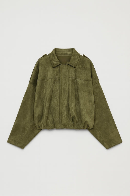 BLOUSON AMPLE EFFET DAIM